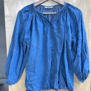 Tucker denim women’s button up